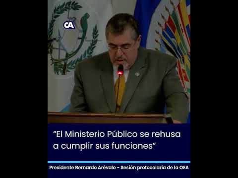 Intervención del presidente, Bernardo Arévalo en la sesión de la OEA