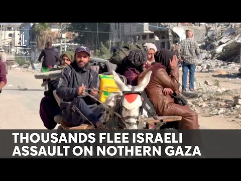 Israeli siege of northern Gaza continues as thousands flee