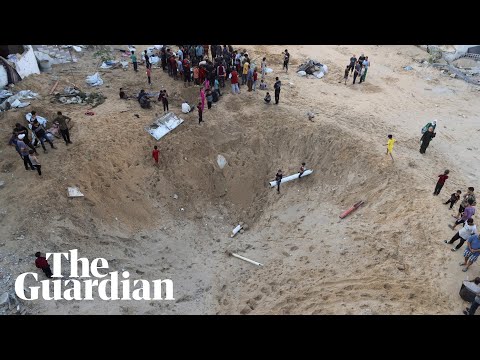 Footage shows aftermath of Israeli strike on tent camp in Gaza City