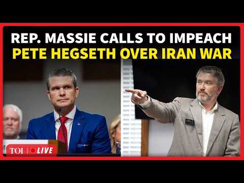 'WAR CRIMINAL: Rep. Thomas Massie Drops IMPEACHEMENT Bomb At Pete Hegseth As Iran War Intensifies