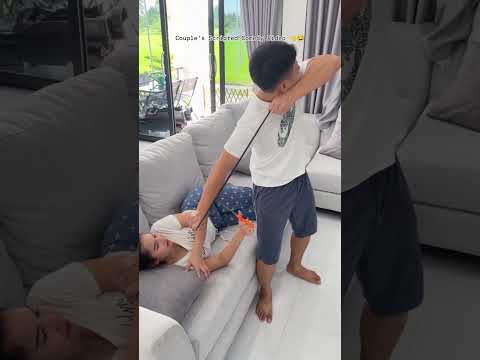 자는 여자친구한테 장난치다 역관광 당한 <strong>남친</strong> 😳😂 #shorts #커플상황극 #웃긴동영상