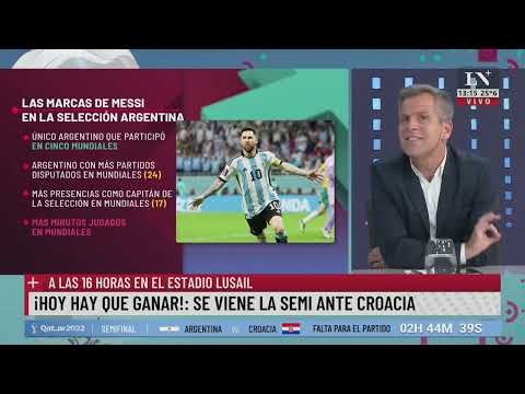 Los impresionantes números de Messi y los hinchas argentinos que alientan desde Croacia