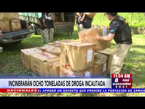 ¡Incineran 12 toneladas de droga incautada en la zona norte de Honduras!