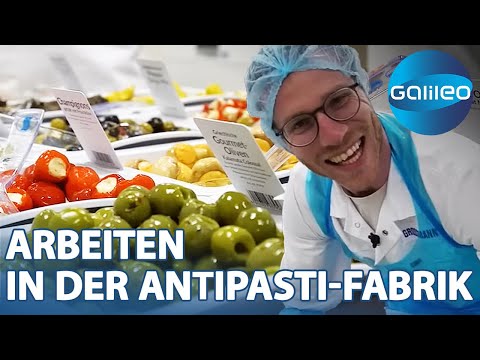 20.000 Eimer Frischkäse pro Jahr! 2 Tage in der Antipasti-Fabrik | Galileo | ProSieben