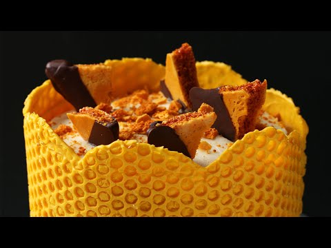 Bubble Wrap Honeycomb Cake ? Tasty