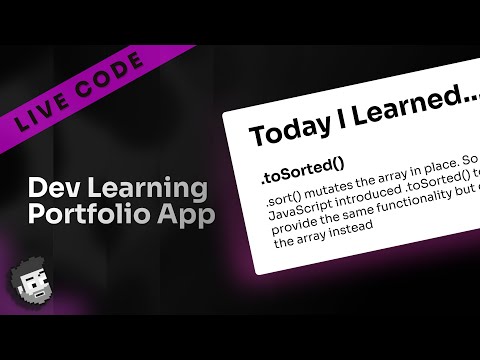 Live Code: Dev Learning Portfolio App