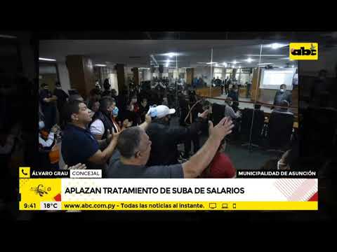 Junta Municipal de Asunción aplaza tratamiento de suba de salarios