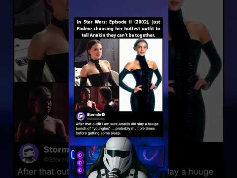 In Star Wars: Episode II (2002) Padme wears this to tell Anakin “we can’t be together”