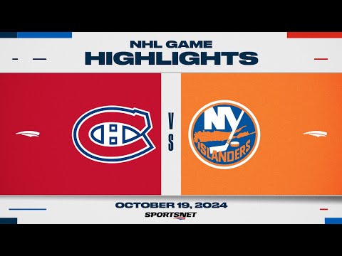 NHL Highlights | Canadiens vs. Islanders - October 19, 2024