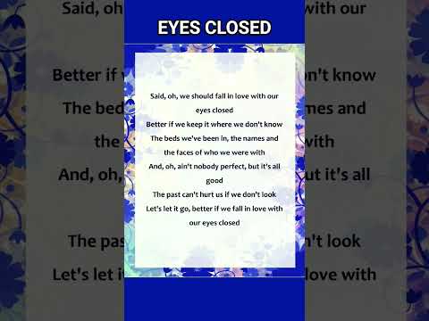 Eyes Closed 🤍🤍🤍 #jisoo #zayn #lyricsong #lyrics
