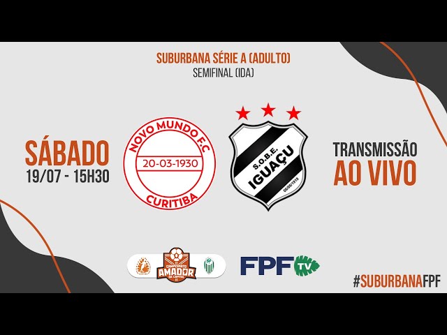Na FPF TV você acompanha AO VIVO e DE GRAÇA a Suburbana série A (adulto)! NOVO MUNDO X IGUAÇU - SEMIFINALFINAL (IDA). 
Siga nossos perfis nas redes sociais: @federacaopr
Curta, comente e ative as notificações para não perder nenhum lance!

| É Paranaense? É FPF TV! |