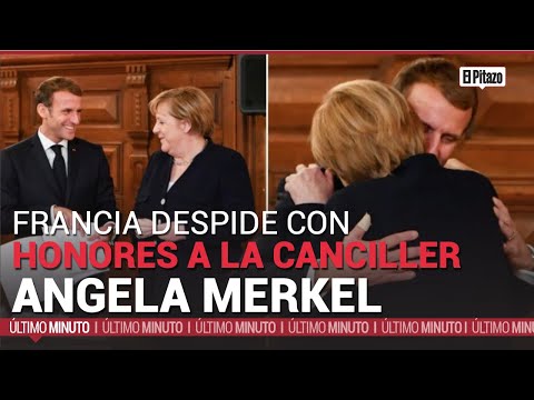 Francia despide con honores a la canciller Angela Merkel