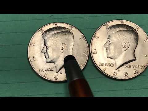 US 1984 Kennedy Half Dollars Worth Money