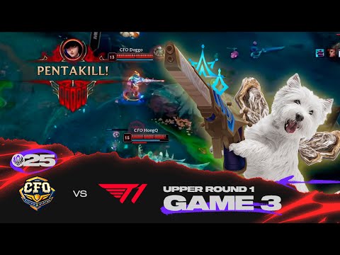 날아올라 저 하늘 멋진 굴이 될래요! | CFO vs T1 게임 3 하이라이트 | 07.04 | MSI 2025