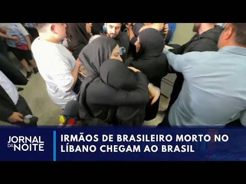 Avião com irmãos de brasileiro morto no Líbano chega ao Brasil