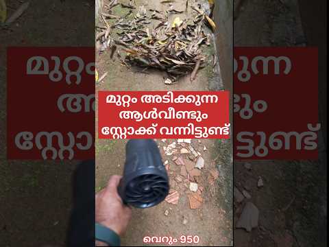 മുറ്റം അടിക്കുന്ന ആൾ വീണ്ടും സ്റ്റോക്ക് വന്നിട്ടുണ്ട് #blower #batteryblogger #reels