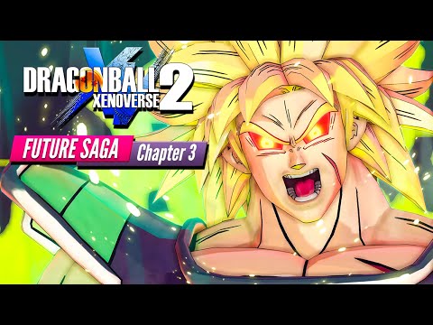 NEW DLC 20 SSJ RAGE BROLY GAMEPLAY + MOVESET & SKILLS - Dragon Ball Xenoverse2 Future Saga Chapter 3