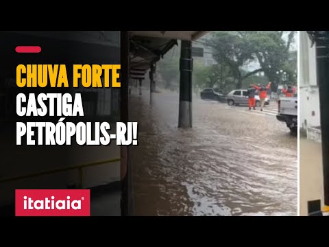 CHUVA FORTE CASTIGA PETRÓPOLIS NA TARDE DESTA SEXTA-FEIRA
