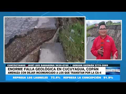 #HCHCopán | ¡Precaución! A punto de sucumbir la CA-4 en Cucuyagua por falla geológica