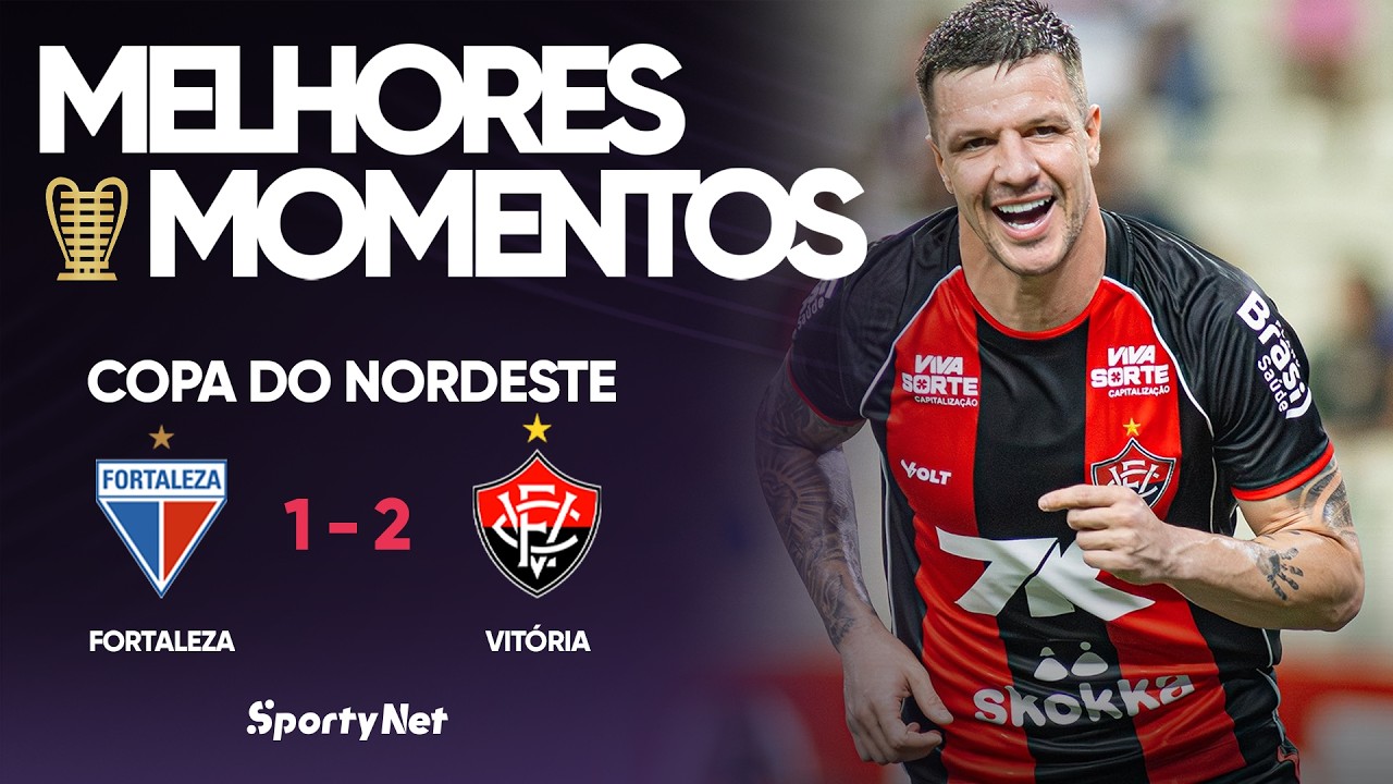 GOLAÇOS, EXPULSÃO E VIRADA - Fortaleza 1x2 Vitória - Melhores Momentos - Copa do Nordeste