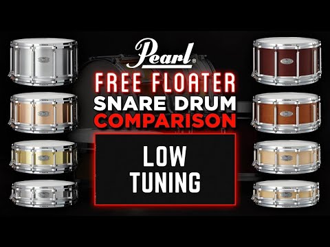 Pearl Free Floating Snare Drums • Low Tunings