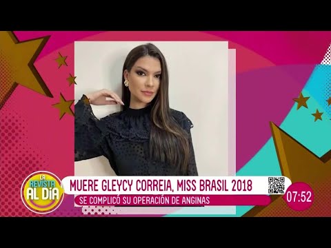 Luto por la muerte de la ex Miss Brasil 2018 Gleycy Correia