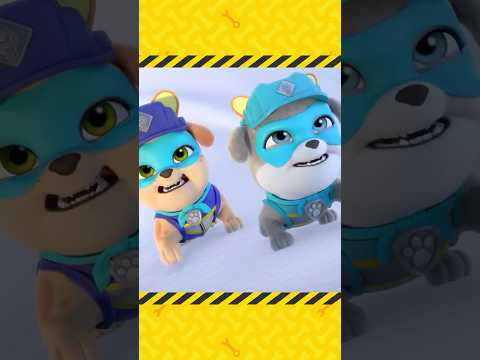 Крепыш и команда | Motor и Mix взбираются на снежную статую! | Nick Jr. Cyrillic #shorts