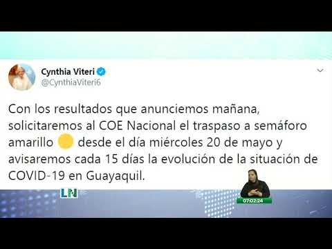 Guayaquil pasará al color amarillo del semáforo epidemiológico