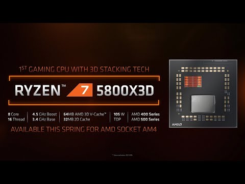 Dünyanın ilk 3D oyun işlemcisi: Ryzen 7 5800X3D