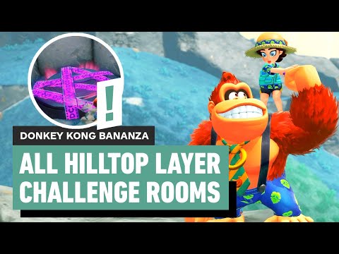 Donkey Kong Bananza: All Hilltop Layer Challenge Rooms | Locations and Solutions