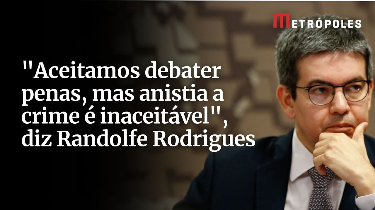 Aceitamos debater penas mas anistia a crime é inaceitável diz Randolfe Rodrigues