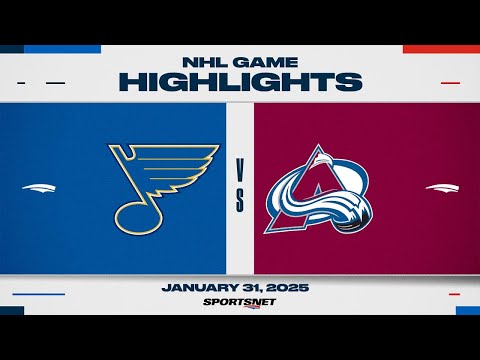 NHL Highlights | Blues vs. Avalanche - January 31, 2025