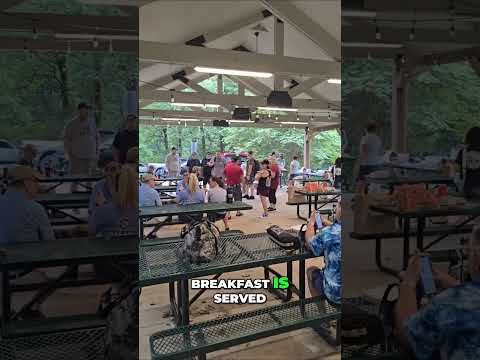 Outdoor Breakfast with Friends: Good Vibes Only! #shorts