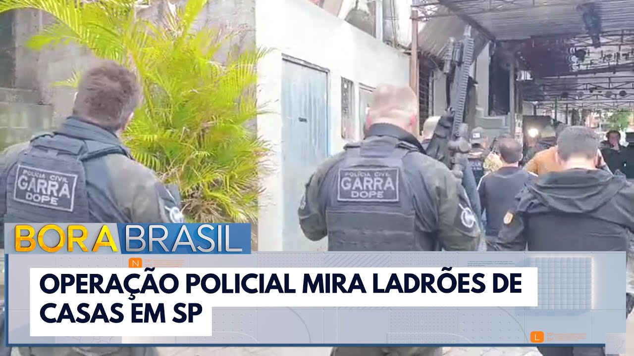 Operação prende ladrões de casas em SP
