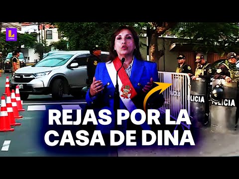 Dina Boluarte en medio del caso Rolex: Carro presidencial sale con la calle cerrada por policías