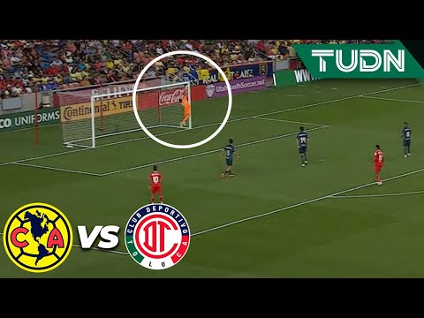 ¡Se salva el América! Meneses saca BOMBAZO al poste | América 0-0 Toluca | Tour Águila 2023 | TUDN