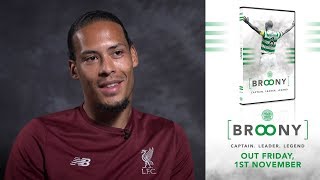 Former Celtic player, Virgil van Dijk shares memories of Broony for his new DVD!