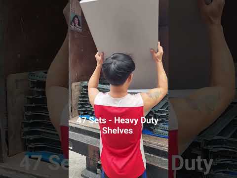 47 Sets - Shelves - Golden to Contractor to Customet #shelves #storageracks