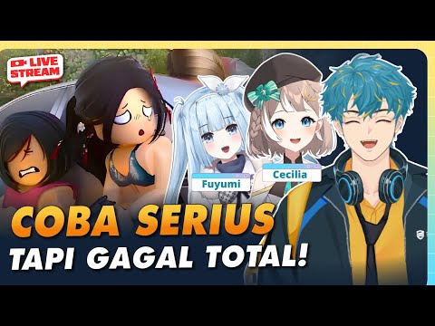 {ROBLOX} - 3 Vtuber Gemoy Mencoba Serius tapi gagal @FuyumiCelestiaCh @CeciliaLieberia