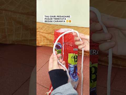 cara mengikat karung yang gampang dibuka lagi #lifehacks #tipsandtricks