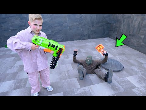 NERF GUN...МЕЛКИЙ против БАНДЫ...Small vs GANG