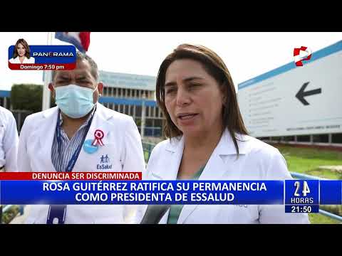 Rosa Gutiérrez asegura que no renunciará como presidenta de EsSalud