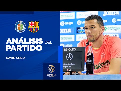 Rueda de prensa de David Soria tras el Getafe vs Barcelona