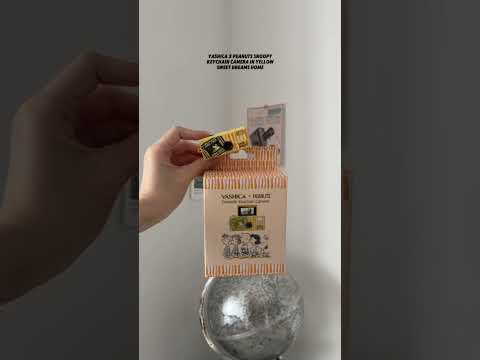 Snoopy on your backpack? Previewing the tiniest camera ever! #peanuts #unboxing #keychaincamera