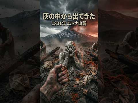 【衝撃の歴史】火山灰に埋もれた1831年エトナ山の悲劇…#エトナ山 #火山噴火 #歴史の謎 #ポンペイ #POV