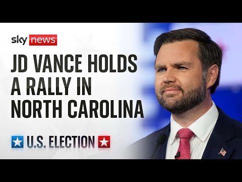 Watch live: Republican vice presidential candidate Senator JD Vance holds a rally in North Carolina