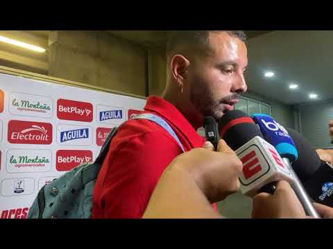 Edwin Cardona en Zona Mixta tras la derrota de América ante Equidad.