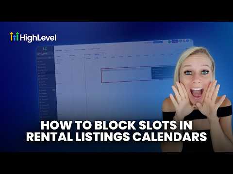 Blocked Slots for Rental Listings Calendars