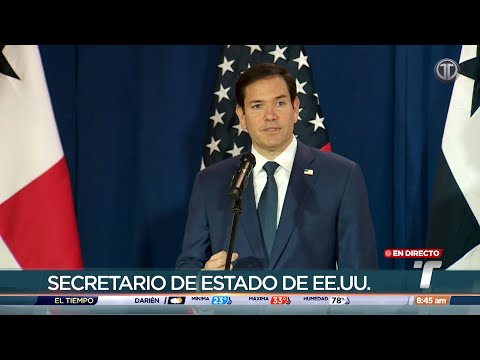 Concluye visita a Panamá del secretario de Estado de EE. UU., Marco Rubio