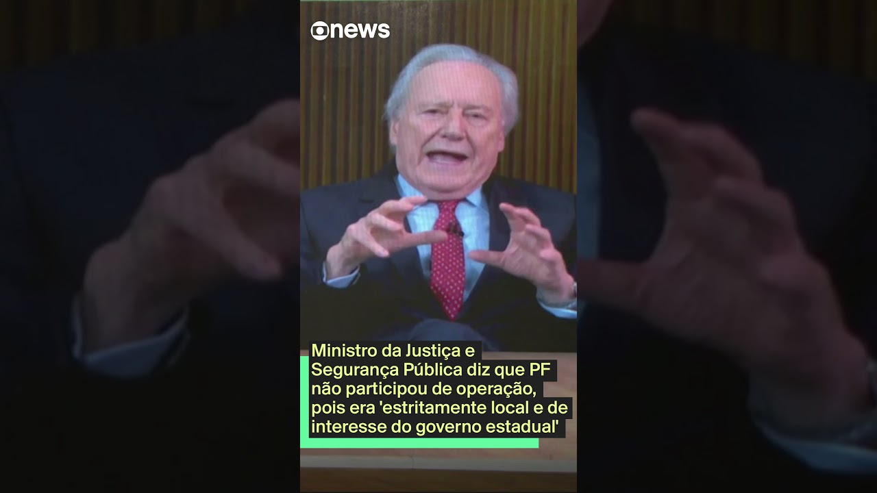Lewandowski diz que PF não participou de operação pois era estritamente local  TV Online Lewandowski diz que PF não participou de operação pois era estritamente local